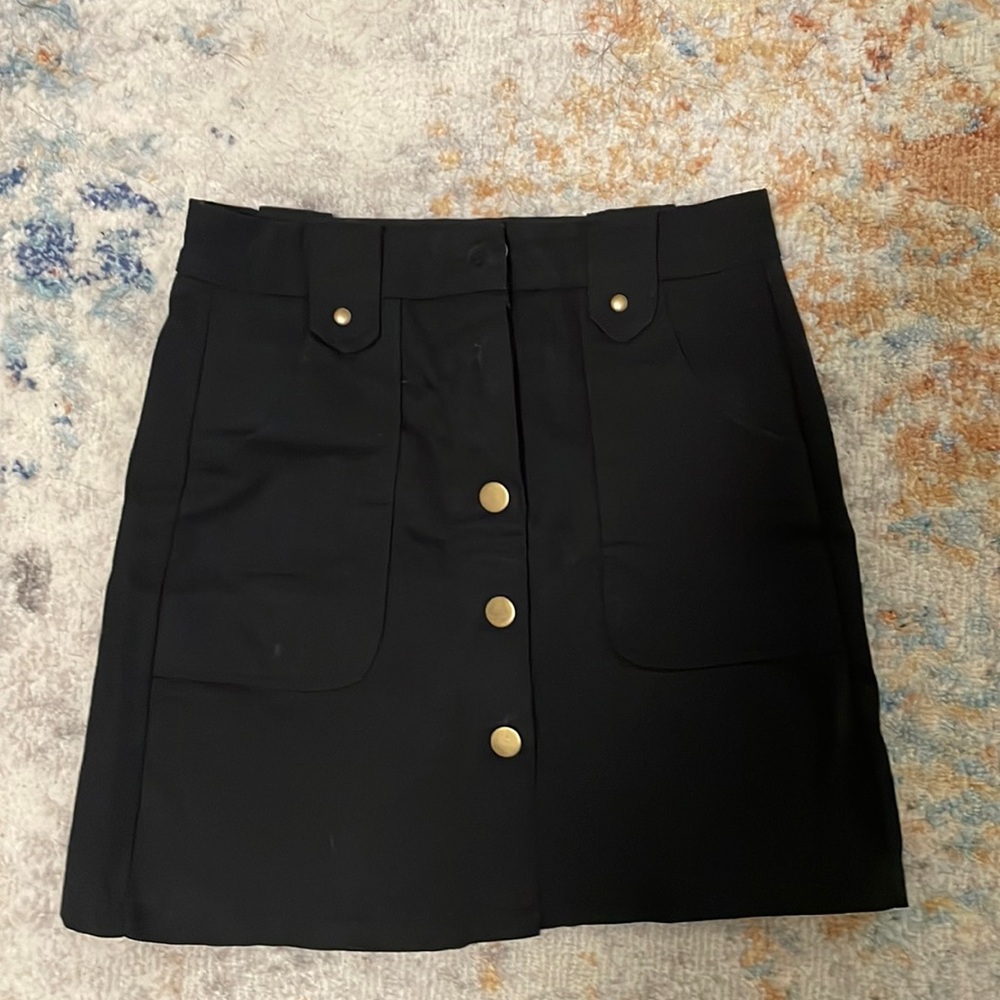 Black Skirt Button Up